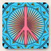 Friede ~ Sun Getränkeuntersetzer (Vorderseite)