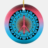 Friede ~ Sun Keramik Ornament (Hinten)