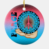 Friede ~ Sun Keramik Ornament (Hinten)