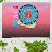 Friede ~ Sun Küchentuch (Gefaltet)