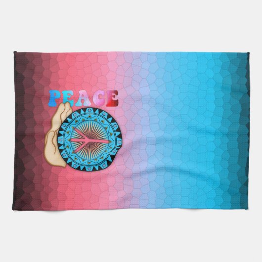Friede ~ Sun Küchentuch (Horizontal)