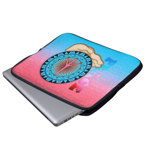 Friede ~ Sun Laptopschutzhülle (Vorne Knopf)