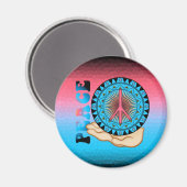 Friede ~ Sun Magnet (Vorderseite/Rückseite)