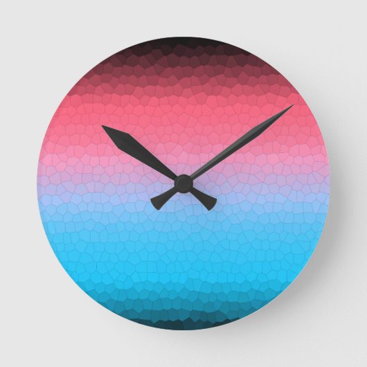 Friede ~ Sun Runde Wanduhr (Vorderseite)