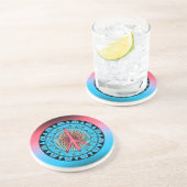 Friede ~ Sun Sandstein Untersetzer (Seite)