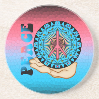 Friede ~ Sun Sandstein Untersetzer