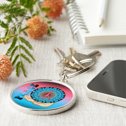 Friede ~ Sun Schlüsselanhänger (Seite)