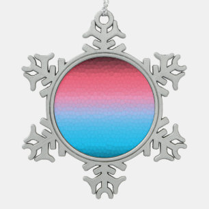 Friede ~ Sun Schneeflocken Zinn-Ornament