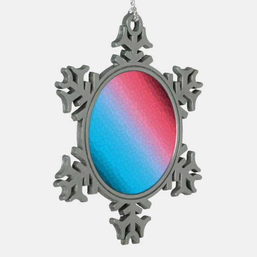 Friede ~ Sun Schneeflocken Zinn-Ornament (Links)