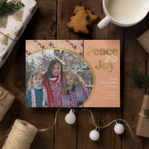 Friede und Freude: Pink Gold Glitzer Weihnachten
