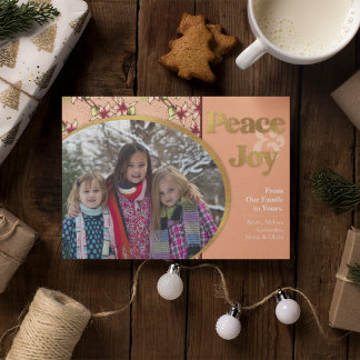 Friede und Freude: Pink Gold Glitzer Weihnachten