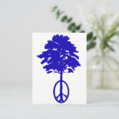 Friede von Blau Postkarte (Stehend Vorderseite)