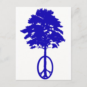 Friede von Blau Postkarte