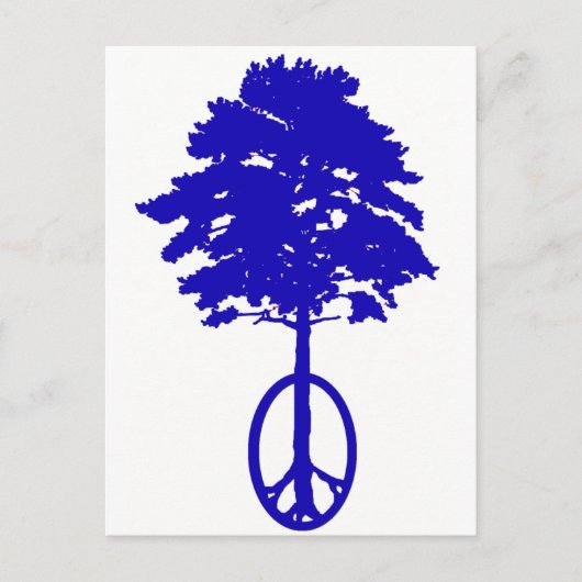 Friede von Blau Postkarte (Vorderseite)