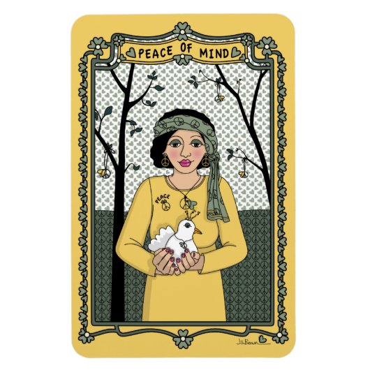 Friede von Mind_C_4x6 Kühlschrank Magnet (Vertikal)