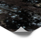 Friede - Weiße Taube - Freiheit - Abstrakte Malere Poster (Ecke)