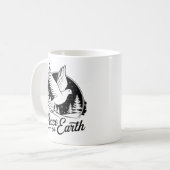 Friede zu Eartt - Taube Kaffeetasse (Vorderseite Links)