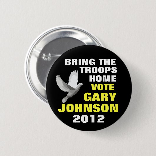Frieden 2012 Garys Johnson Button (Vorne & Hinten)