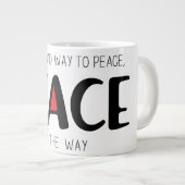 Frieden 2 Jumbo-Tasse (Vorderseite Rechts)