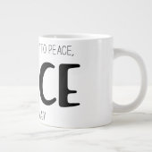 Frieden 2 Jumbo-Tasse (Rechts)