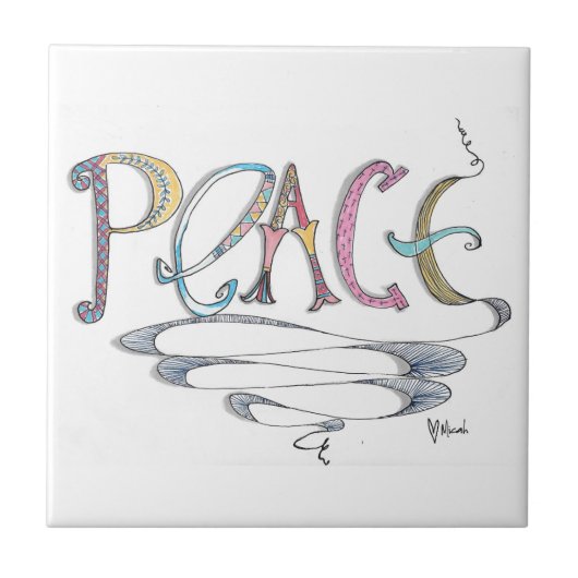 Frieden 4 x Fliese der Keramik-4 (Vorderseite)