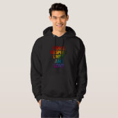 Frieden Achtung Einheit und Liebe Hoodie (Vorne ganz)