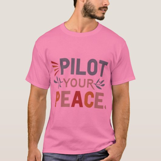 Frieden als Pilot T-Shirt (Vorderseite)