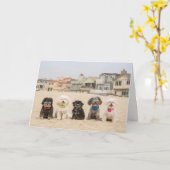 Frieden am Strand Karte (Gelbe Blume)