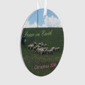 Frieden am Weihnachten Ornament (Vorderseite)