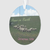 Frieden am Weihnachten Ornament (Vorderseite)