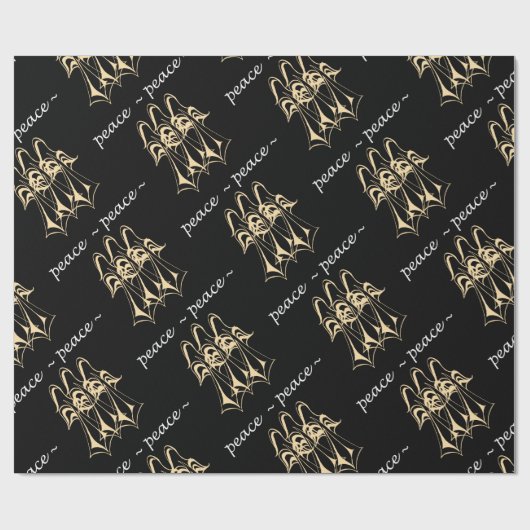 Frieden! Angels Wrapping Paper Geschenkpapier (Flach)