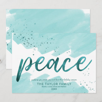 Frieden | Aquamarine Weihnachten in Aquarellen