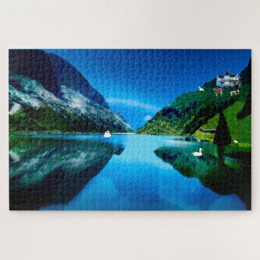 Frieden auf dem Berg Puzzle (Horizontal)