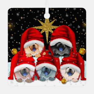 FRIEDEN AUF ERDEN 5 chows Metall-Ornament Ornament Aus Metall