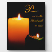 Frieden auf Erden, guter Wille für die Menschen Fotoplatte (Vorderseite)