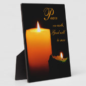 Frieden auf Erden, guter Wille für die Menschen Fotoplatte (Seite)