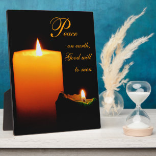Frieden auf Erden, guter Wille für die Menschen Fotoplatte