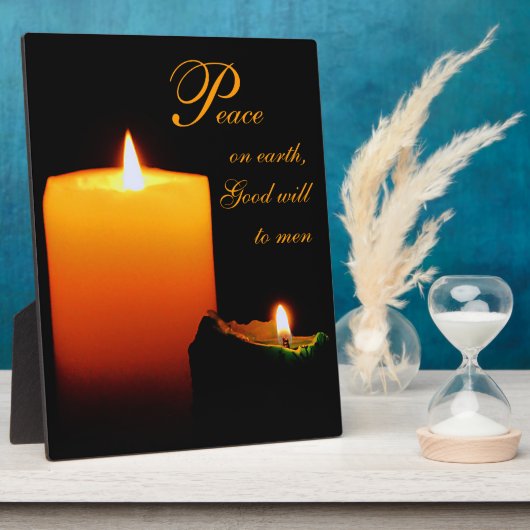 Frieden auf Erden, guter Wille für die Menschen Fotoplatte (Seite)