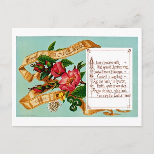 Frieden auf Erden Postkarte (Vorderseite)