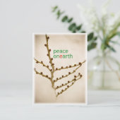 Frieden auf Erden Postkarte (Stehend Vorderseite)