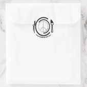 Frieden auf Plakatklebern Runder Aufkleber (Tasche)