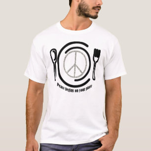 Frieden auf Platten-T - Shirt
