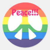 Frieden! Aufkleber (Vorderseite)