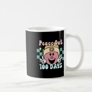 Frieden aus 100 Tagen der Schule Lächeln Gesicht R Kaffeetasse
