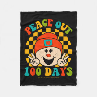 Frieden aus 100 Tagen Schullehrer Student Augen Fleecedecke