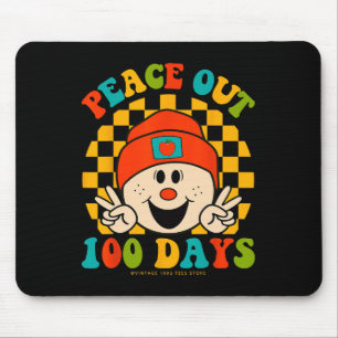 Frieden aus 100 Tagen Schullehrer Student Augen Mousepad