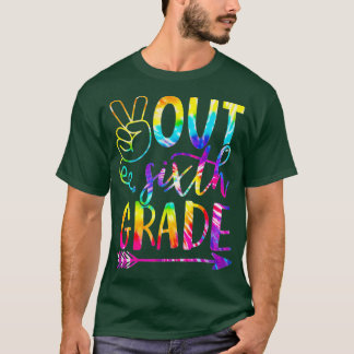 Frieden aus 6. Klasse Glück letzten Tag der Schule T-Shirt