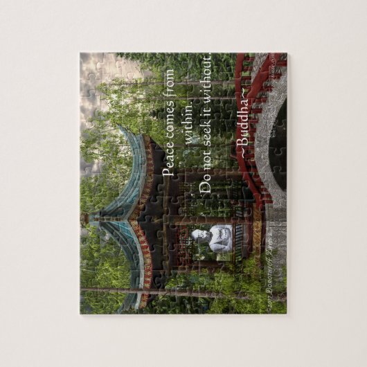 Frieden aus, Buddha-Zitat Puzzle (Vertikal)