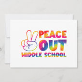 Frieden aus der Mittelschule Gefärbte Krawatte am  Ankündigung (Vorderseite)