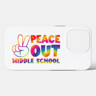 Frieden aus der Mittelschule Gefärbte Krawatte am Case-Mate iPhone Hülle